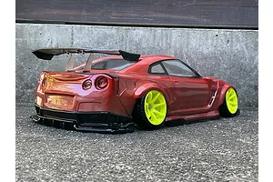 Pandora 1/10 Nissan GT-R R35 BLS / BN Sports Unpainted Body Shell - Clear image 16