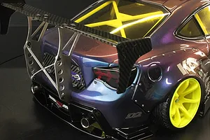 Pandora 1/10 Silver Aluminium Type-B Rear Wing Mount image 96595