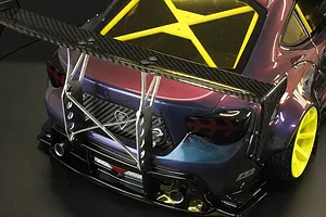 Pandora 1/10 Silver Aluminium Type-B Rear Wing Mount image 96596