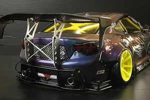 Pandora 1/10 Silver Aluminium Type-B Rear Wing Mount image 96598