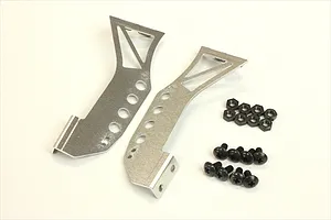 Pandora 1/10 Silver Aluminium Type-B Rear Wing Mount image 96599