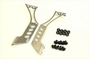 Pandora 1/10 Silver Aluminium Type-C Rear Wing Mount image 96604