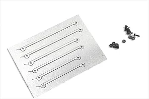 Pandora 1/10 Silver Aluminium 55/65/75mm General Purpose Bars/Strut Set image 96608