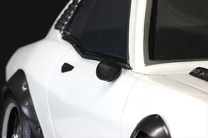 Pandora 1/10 Classic Type-2 Door Mirrors 2Pcs - Black Unpainted