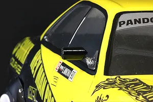 Pandora 1/10 S-GT-Racing Type-2 Door Mirrors 2Pcs - Black Unpainted