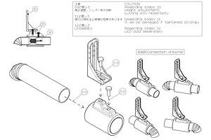 Pandora 1/10 Single Muffler - Black Unpainted image 8