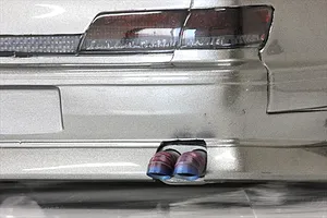 Pandora 1/10 Dual Muffler - Black Unpainted image 96659