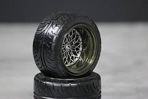 Pandora 1/10 Glow Star Road Display Wheels 2Pcs - Black image 96742