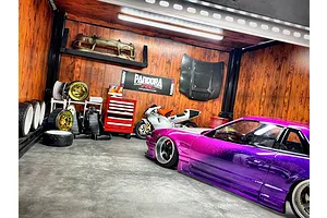 Pandora 1/10 Wood Style Garage Wall Material 5Pcs image 96758