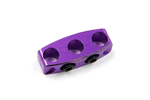 Yeah Racing Purple Aluminium 12-14 Gauge Wire Clamp - Type B image 96774