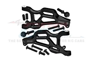 GPM Aluminium Front Lower Suspension Arms 2Pcs - Black