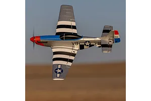HobbyZone RC Plane P-51D Mustang 450mm Warbird RTF Basic with Safe Select Technology image 96866