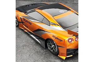 Bittydesign 1/8 GTR Unpainted Body Shell - Clear image 96960