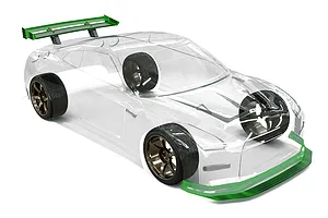 Bittydesign 1/8 GTR Unpainted Body Shell - Clear image 96962