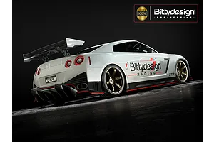 Bittydesign 1/8 GTR Unpainted Body Shell - Clear image 96965