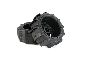 Rovan 1/5 Rear Paddle Tyres on Black Rims 2Pcs - Beadlocked Wheels image 97065