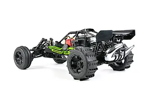 Rovan 1/5 Rear Paddle Tyres on Black Rims 2Pcs - Beadlocked Wheels image 97067