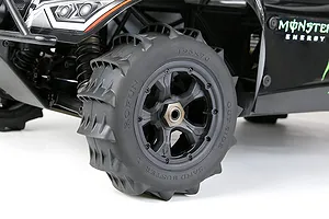 Rovan 1/5 Paddle Tyres on Black Rims 2Pcs - Beadlocked Wheels image 9