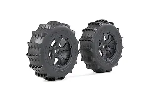 Rovan 1/5 Paddle Tyres on Black Rims 2Pcs - Beadlocked Wheels image 13