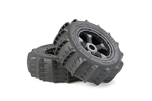 Rovan 1/5 Paddle Tyres on Black Rims 2Pcs - Beadlocked Wheels image 14