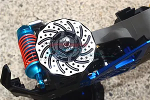 GPM Aluminium 12mm (+2mm) Brake Disc Wheel Hexes 2Pcs - Red/Silver image 97306