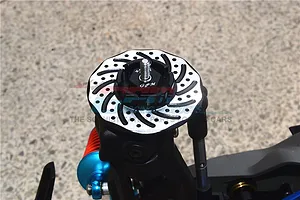 GPM Aluminium 12mm (+2mm) Brake Disc Wheel Hexes 2Pcs - Red/Silver image 97307