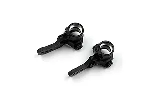 Yeah Racing Aluminium &amp; Carbon Fibre Steering Hubs 2Pcs - Black