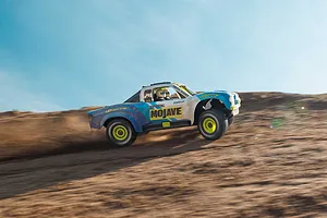 ARRMA Mojave Grom Mega 380 4X4 RC Short Course Truck Electric 4WD 1/16 Scale RTR - Blue/White image 97508