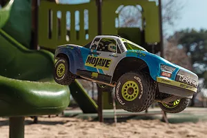 ARRMA Mojave Grom Mega 380 4X4 RC Short Course Truck Electric 4WD 1/16 Scale RTR - Blue/White image 97510