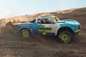 ARRMA Mojave Grom Mega 380 4X4 RC Short Course Truck Electric 4WD 1/16 Scale RTR - Blue/White image 97519