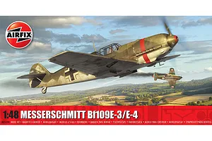 Airfix 1/48 Messerschmitt Bf109E-3/E-4 Fighter Scaled Plastic Model Kit