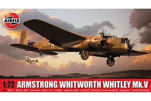 Airfix 1/72 Armstrong Whitworth Whitley Mk.V Bomber Scaled Plastic Model Kit image 97535