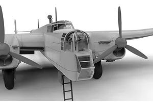 Airfix 1/72 Armstrong Whitworth Whitley Mk.V Bomber Scaled Plastic Model Kit image 97536