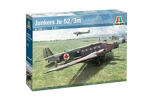 Italeri 1/72 Junker Ju-52/3m Transport Scaled Plastic Model Kit image 97725