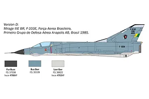 Italeri 1/48 Dassault Mirage III Fighter Scaled Plastic Model Kit image 97736