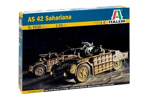 Italeri 1/35 PSA-Viberti As 42 Sahariana Reconnaissance Vehicle Scaled Plastic Model Kit image 97740