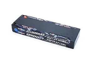 Team Powers 6500mAh 7.6V 140C LiPo hard case battery for RC vehicles on a white background.