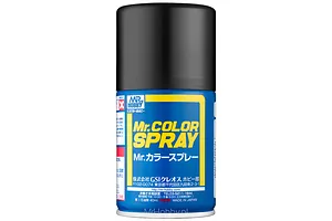 Mr Color Spray Flat Black Acrylic Spray Paint 100ml