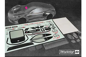 Bittydesign 1/7 P-GT3R Unpainted Body Shell - Clear image 97838