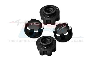 GPM Aluminium 17mm Serrated Wheel Nuts 4Pcs - Black image 97907