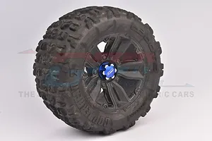 GPM Aluminium 17mm Serrated Wheel Nuts 4Pcs - Blue image 97909