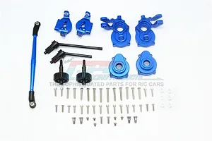 GPM Aluminium Front Steering & Suspension Performance Upgrade Set - Blue image 97934