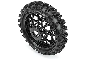 Pro-Line 4.6" Dunlop Geomax MX14 V2 CR4 MX Rear Tyre on Black Spoked Rim 1Pc image 98027