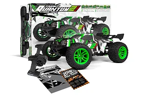 Maverick Quantum2 XT Flux RC Stadium Truck Electric Brushless 4WD 1/10 Scale RTR - Green image 98135