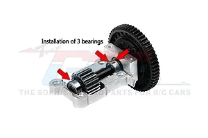 GPM Aluminium Rear Gear Cover - Red image 98138