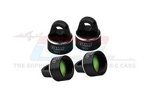GPM Aluminium Shock Caps 4Pcs - Black SLEDP/CAPN-BK