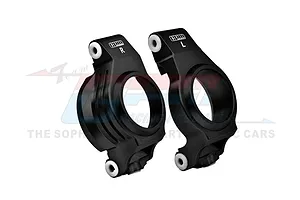GPM Aluminium Front Steering Hub Carriers (C-Hubs) 2Pcs - Black