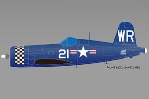 Academy 1/48 USN F4U-4 &amp;quot;Battle of Jangjin Reservoir&amp;quot; Corsair Fighter Scaled Plastic Model Kit image 98675