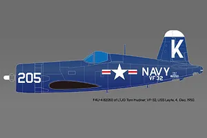 Academy 1/48 USN F4U-4 &amp;quot;Battle of Jangjin Reservoir&amp;quot; Corsair Fighter Scaled Plastic Model Kit image 98676