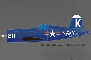Academy 1/48 USN F4U-4 &amp;quot;Battle of Jangjin Reservoir&amp;quot; Corsair Fighter Scaled Plastic Model Kit image 98678